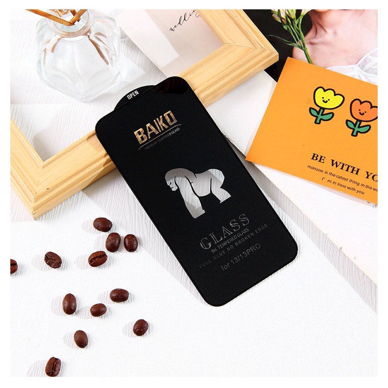 Kính cường lực KINGKONG BAIKO full màn cho ip X/Xr/Xsmax/11/11Pro/11Promax/12/12Pro/12Promax/13/13Pro/13Promax