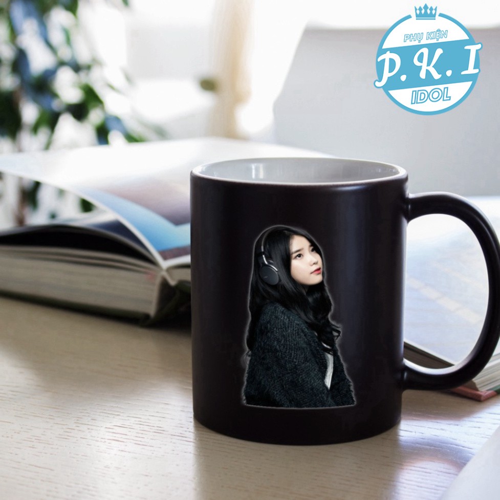 Cốc Sứ Cao Cấp In Hình Ca Sĩ IU - QUÀ TẶNG K-POP