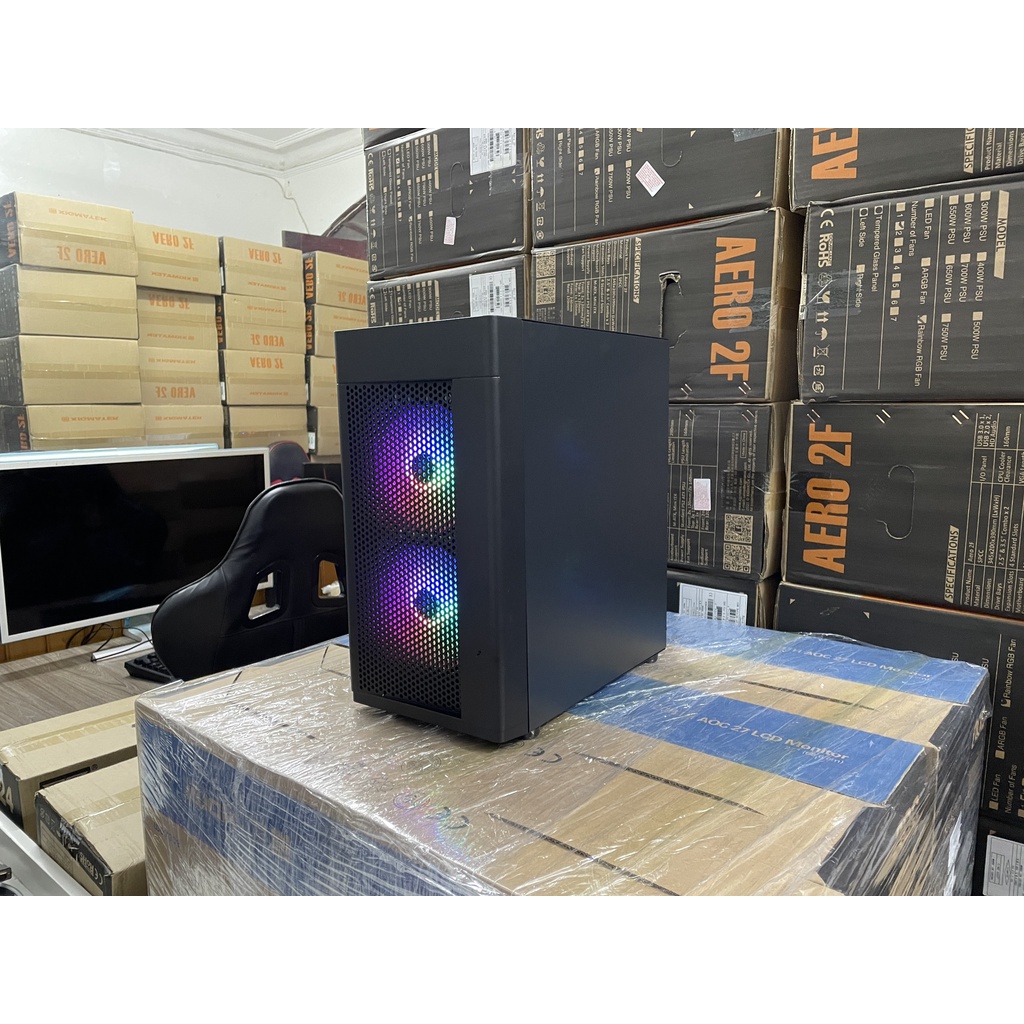 Vỏ Case Xigmatek Aero 2F [TẶNG KÈM 2 FAN LED RGB]