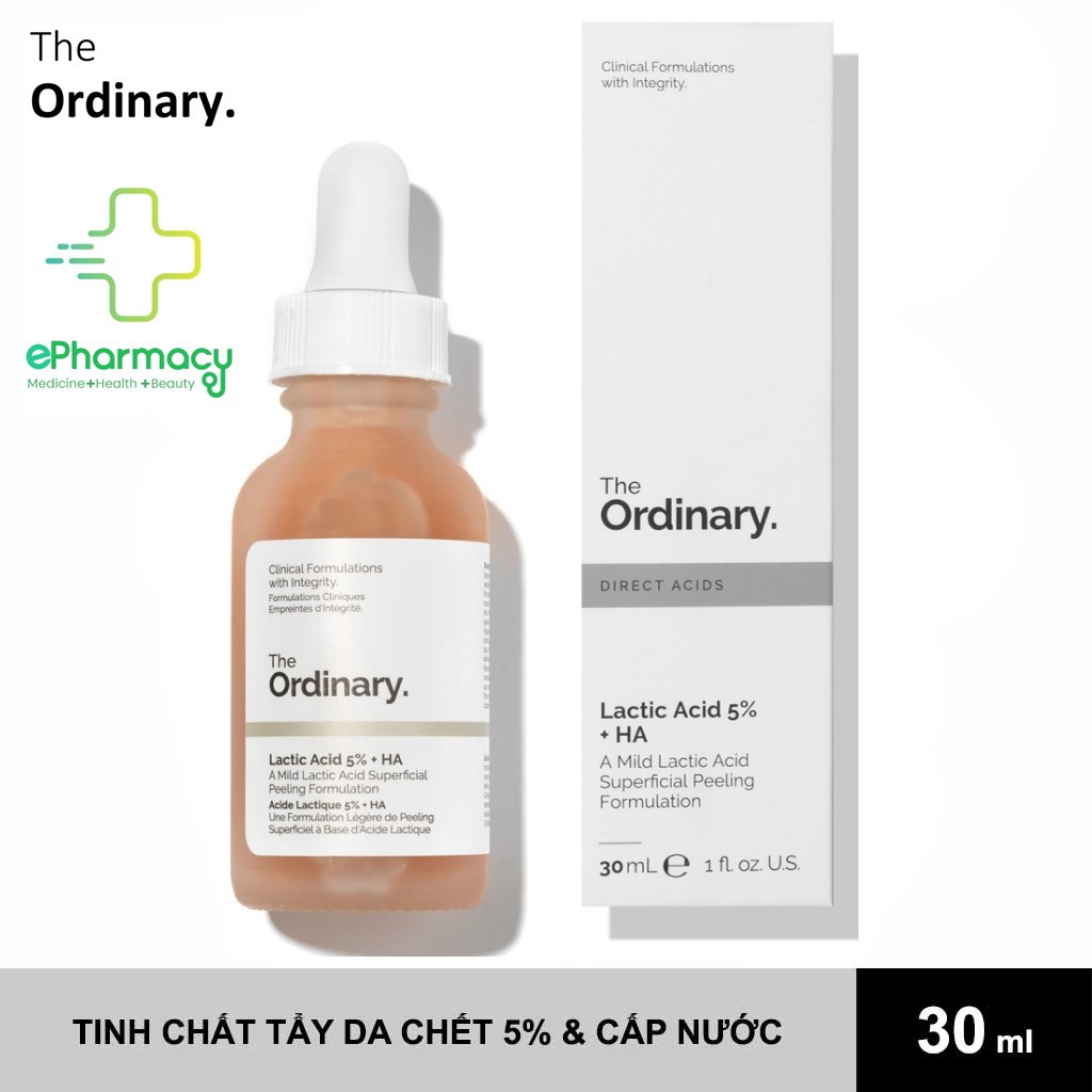 THE ORDINARY Lactic Acid 5% + HA Serum The Ordinary giữ ẩm, tẩy da chết dịu nhẹ 30mL