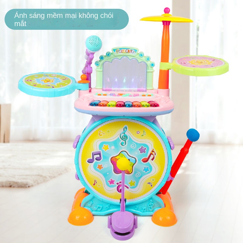QTạo và nuôi dưỡng trống jazz piano cho bé giáo dục sớm sở thích nhạc cụ trẻ em chơi bộ gõ âm thanh nhẹ đồ