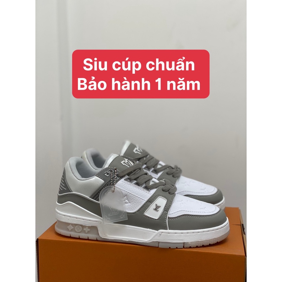 (Bảo hành 1 năm) Giày Thể Thao Nam Nữ Tăng Chiều Cao Eo Vì Mới Xám Trắng ( Tuyết ) - Phiên Bản Cao Cấp