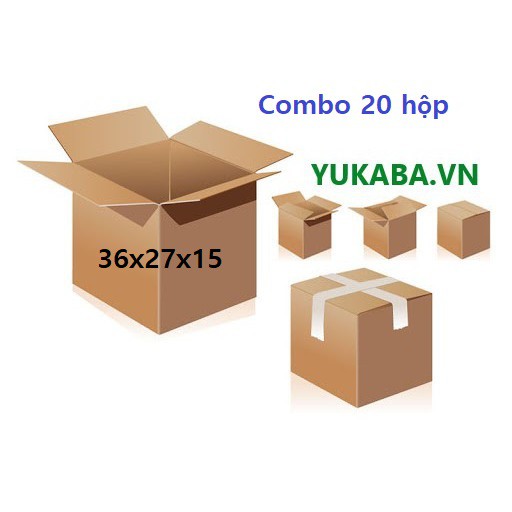 HL - Combo 20 hộp thùng carton 36x27x15