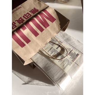 Bông tẩy trang Organic Cut Cotton Ecru Muji 180 miếng 60x50mm