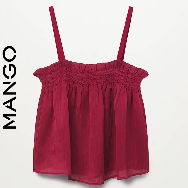 Áo Hai Dây Nhún Bèo Mango