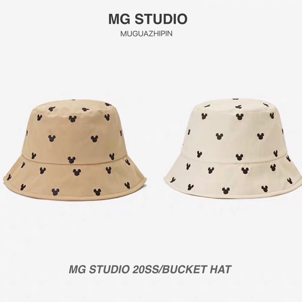 Nón Bucket MG STUDIO Hoạ Tiết Hoạt Hình Đáng Yêu Cho Nữ