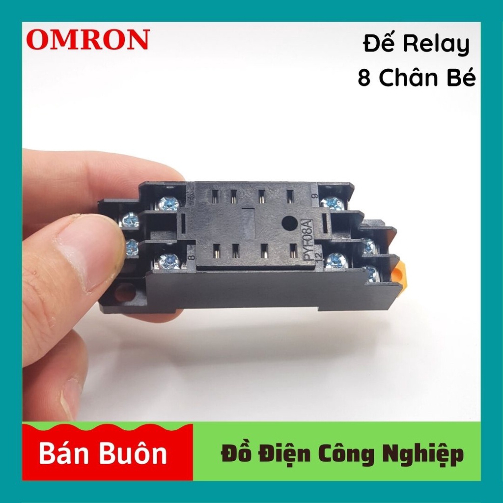 Relay omron 110v 8 chân, rơ le trung gian 110v