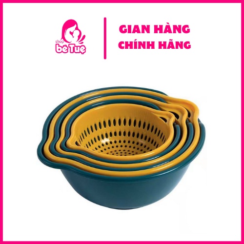 Bộ Rổ Nhựa Kèm Chậu 6 Món Cao Cấp