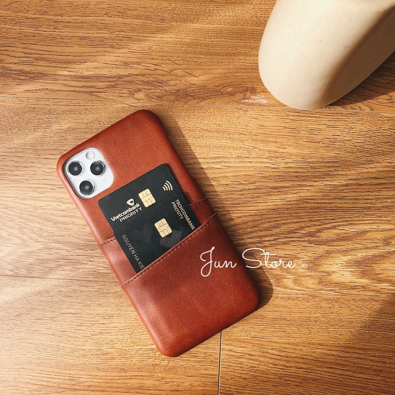 Ốp lưng iphone nhét thẻ da mềm