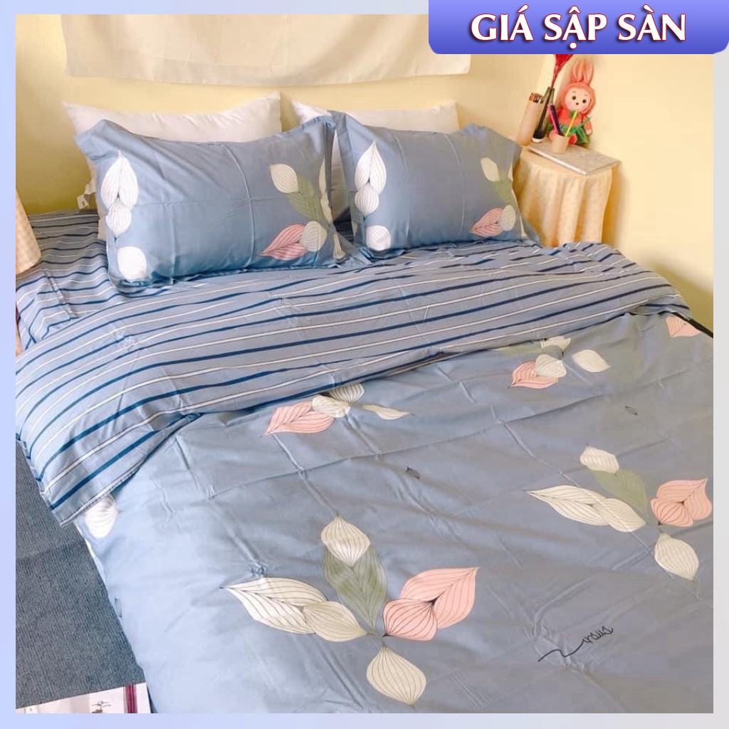 Bộ chăn ga và gối cotton demi mềm mượt ảnh tự chụp đẹp hơn ảnh web