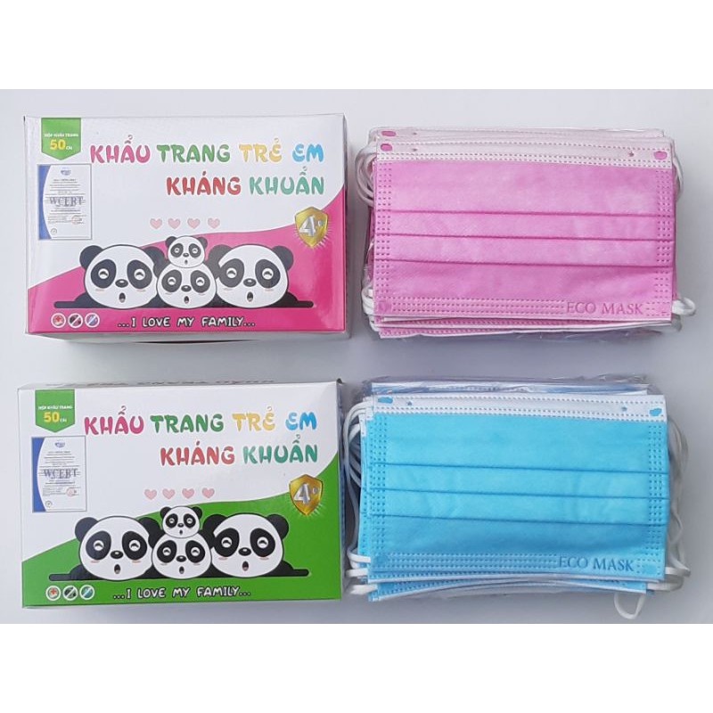 Hàng chuẩn 4 lớp NAM ANH dày Hộp 50 cái Khẩu trang kháng khuẩn chống nắng chống bụi