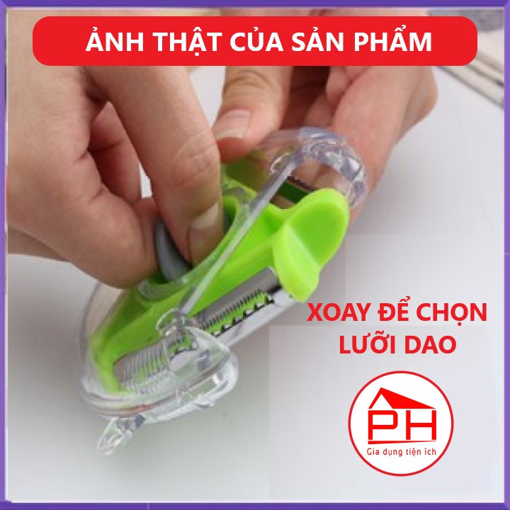 Dụng cụ gọt nạo bào sợi củ quả đa năng 3 in 1 (Giao mầu ngẫu nhiên) - Gia dụng Phước Hòa