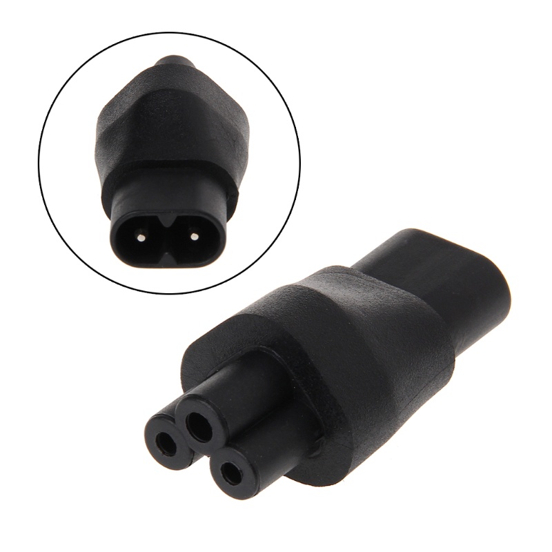 Bộ Chuyển Đổi Nguồn Điện IEC 320 C5 3-Pin Female Sang C8 2-Pin Male