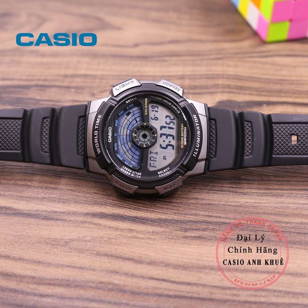 Đồng hồ nam điện tử Casio AE-1100W-1AVDF dây nhựa