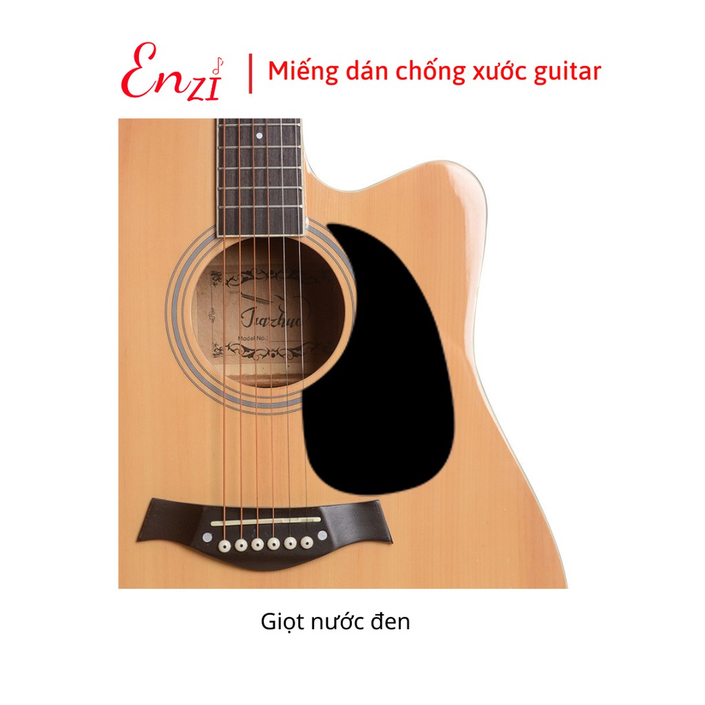 Miếng dán Hình chim Đen chống trầy xước cho đàn guitar acoustic, classic Enzi