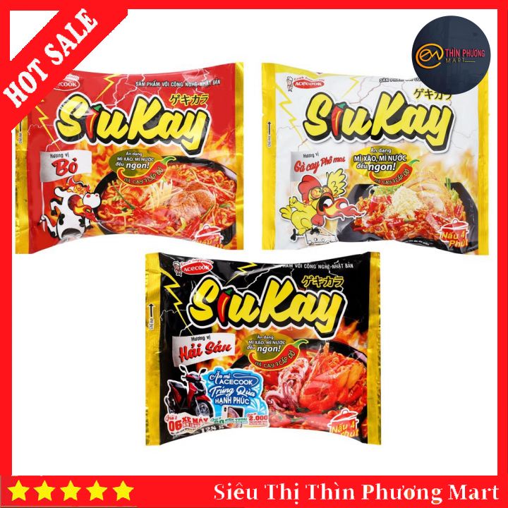 Mỳ Siukay Vị Chua Cay Thơm Mùi Đặc Trưng Bổ Sung Dinh Dưỡng Cho Cơ Thể