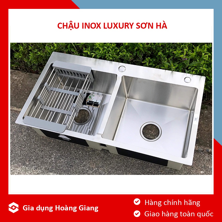 Chậu rửa bát Luxury Sơn Hà HM.X.2C.82.2.3 chính hãng