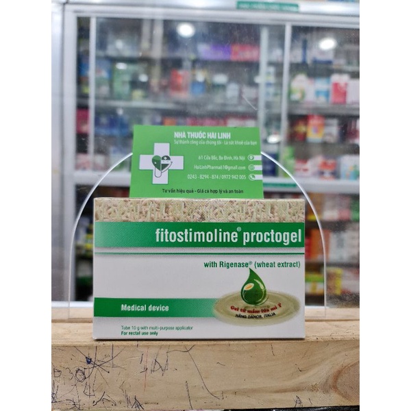 Gel bôi trĩ từ lúa mỳ Fitostimoline Proctogel⚡Nhập khẩu từ Ý⚡Túp 10g giúp  giảm đau và nhanh lành vết thương