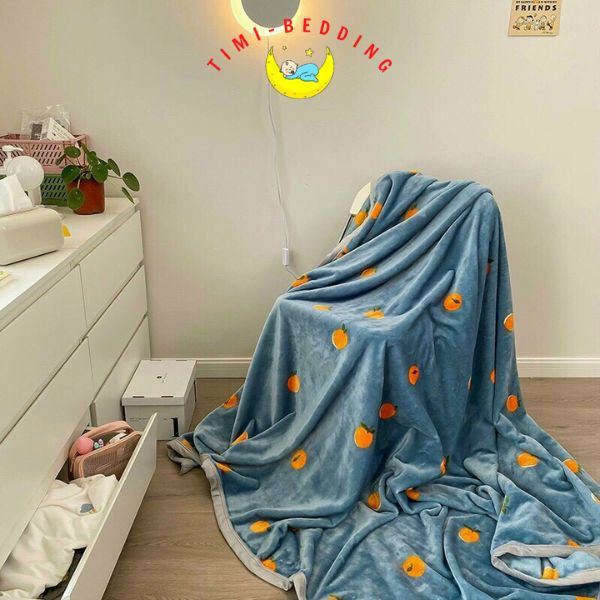 Chăn tuyết nhung sữa hàn quốc đắp điều hòa ấm áp kích thước 2x2,3m – Timibedding