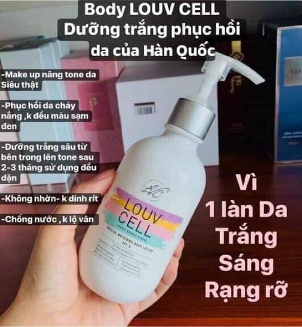 KEM DƯỠNG TRẮNG BODY LOUV CELL 125ml/250ml CHÍNH HÃNG