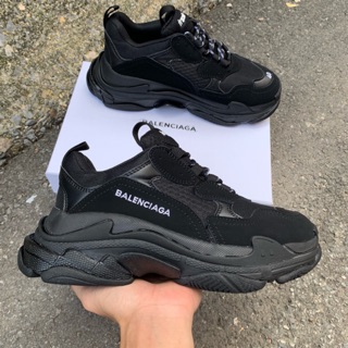 | Ảnh Thật | Giày Balen Trip Đen Full Nam Nữ