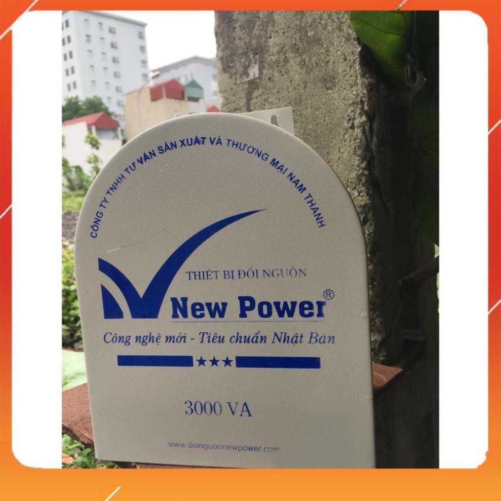 Bộ đổi nguồn 220v sang 110v 3000VA New Power phù hợp lắp ngoài trời
