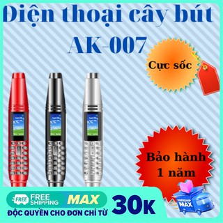 Điện thoại mini hình cây bút HOPE AK007 2 sim sóng giá rẻ-Bảo hành 12 tháng