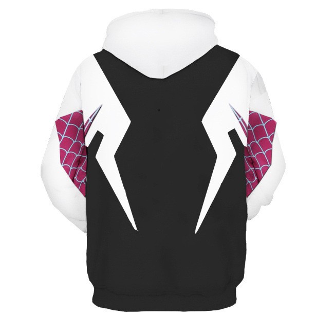 Spider Man Zipper Hoodie Gwen Jacket Outerwear