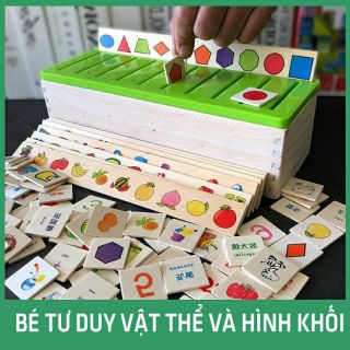Đồ chơi thông minh-bộ thả hình tư duy montessori bằng gỗ