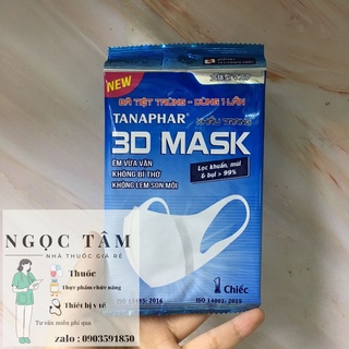 Khẩu trang 3d mask tiệt trùng kháng khuẩn dược tân á - tanaphar