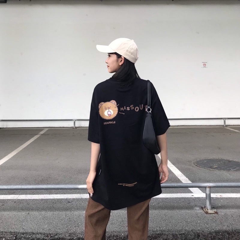 ÁO THUN BEARMOJI MISSOUT unisex nam nữ