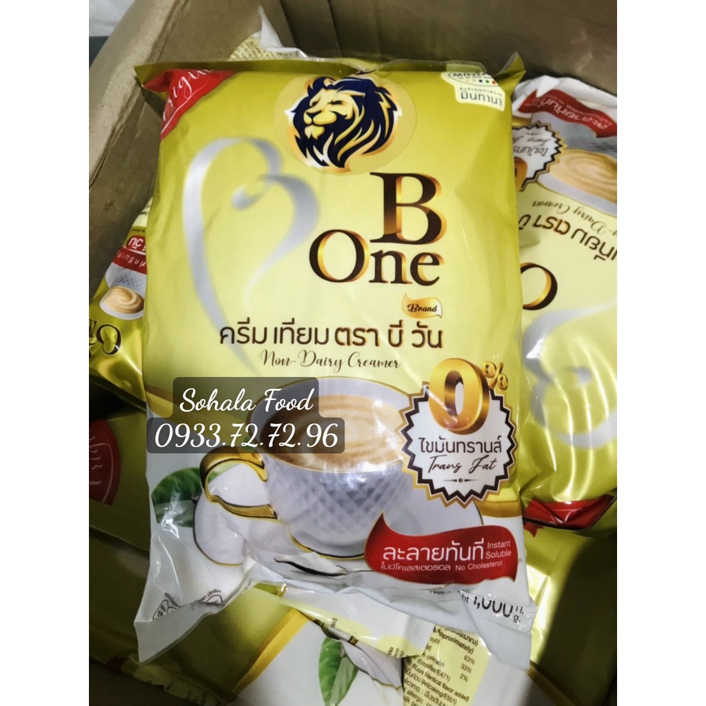 Bột kem béo pha trà sữa Thái Lan Bone bột béo B one túi 1kg