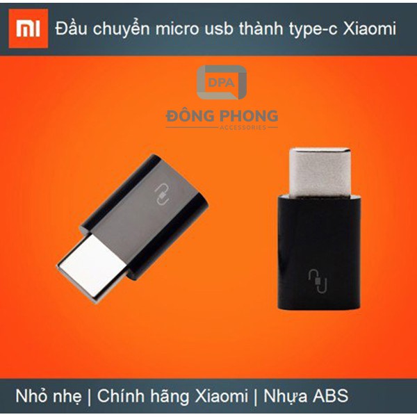 Đầu chuyển micro USB sang USB Type C Chính Hãng Xiaomi