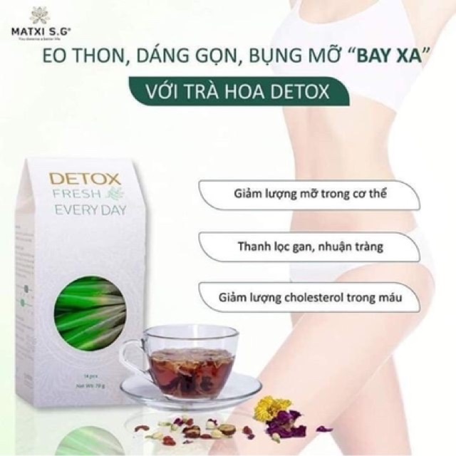 Trà hoa sấy khô Detox Fresh Everyday tách combo | BigBuy360 - bigbuy360.vn