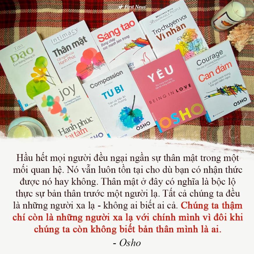 Sách - OSHO Yêu (Yêu trong tỉnh thức, gắn bó trong niềm tin) - First News