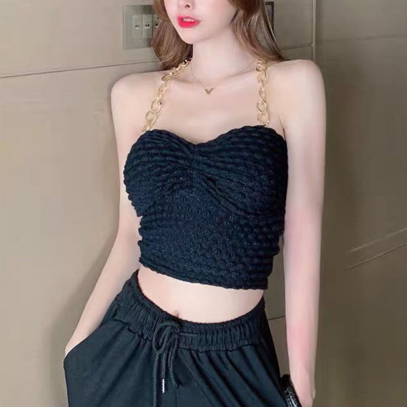 Áo Lửng Hai Dây Hở Lưng Cổ Chữ V Gợi Cảm Cho Nữ