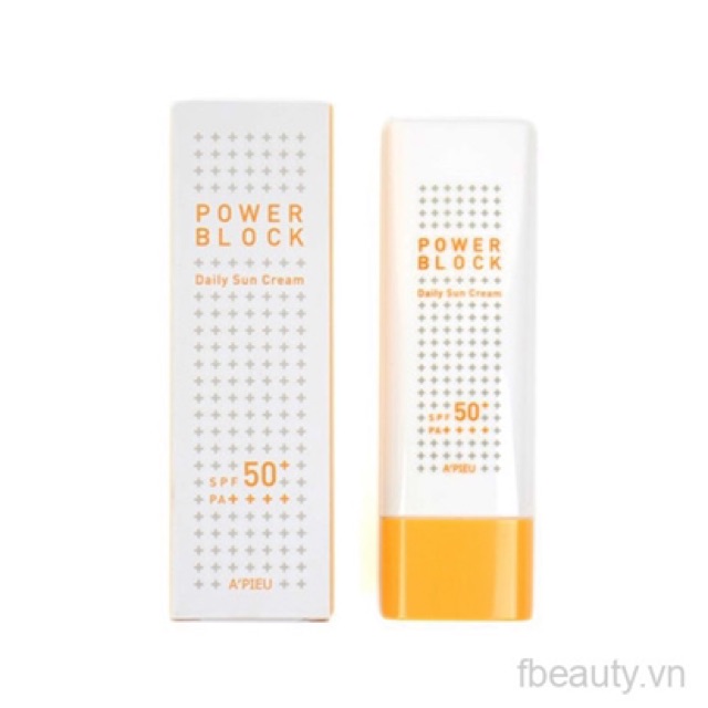 Kem chống nắng A'PIEU Power Block SPF50+/PA++++ các màu