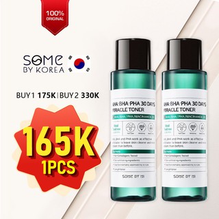 [CHÍNH HÃNG] Nước Hoa Hồng Giảm Mụn Some By Mi AHA-BHA-PHA 30 Days Miracle Toner Some By Me 150ml