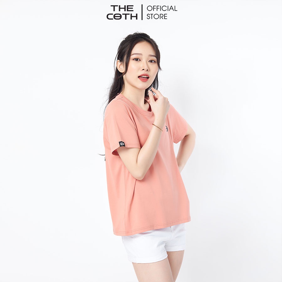 Áo Thun Nữ Đẹp Cao Cấp cổ tròn chất  Cotton Hàng Hiệu chất Cotton mặc thoáng mát thương hiệu THE COTH AT1F1006