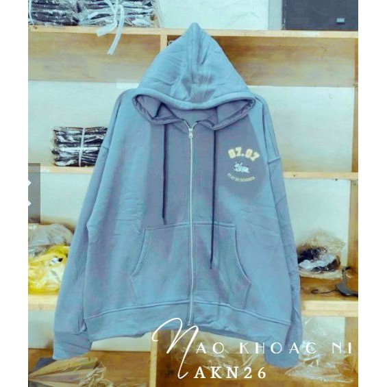 ÁO KHOÁC NỈ DÂY KÉO NAM NỮ UNISEX THÊU CÚN 0707 CỰC HOT AKN26 ⚡FREESHIP⚡100% ẢNH THẬT⚡ NN CHUYÊN SỈ - NN STORE | BigBuy360 - bigbuy360.vn