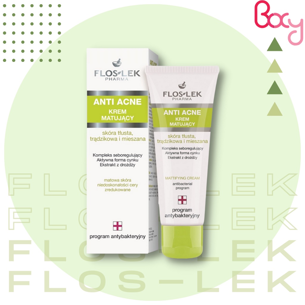 Kem dưỡng Floslek Anti Acne Mattifying Cream 50ml