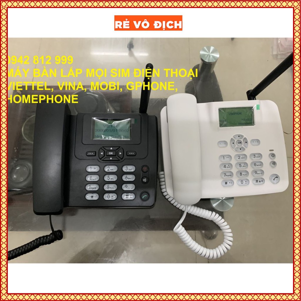 ☎️ Máy Điện Thoại Bàn ☎️ Không Dây Dùng Sim GPhone, HomePhone, Di Động