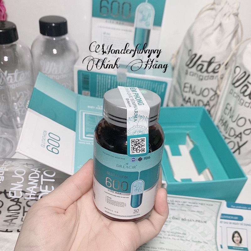 [Chính hãng] Viên uống trắng da mờ nám tàn nhang Glutathione 600 của Dr.Lacir