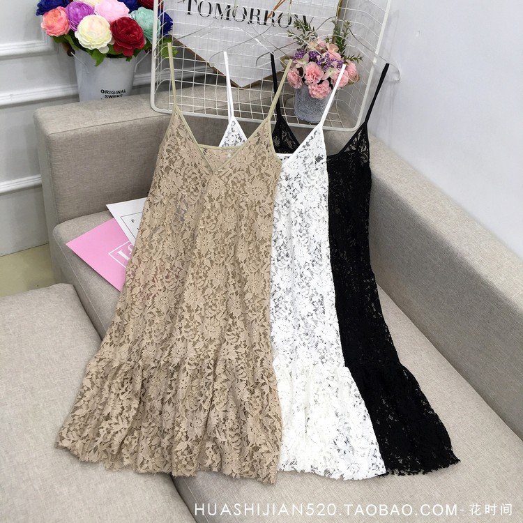 [CÓ SẴN] ĐẦM REN 2 DÂY SEXY