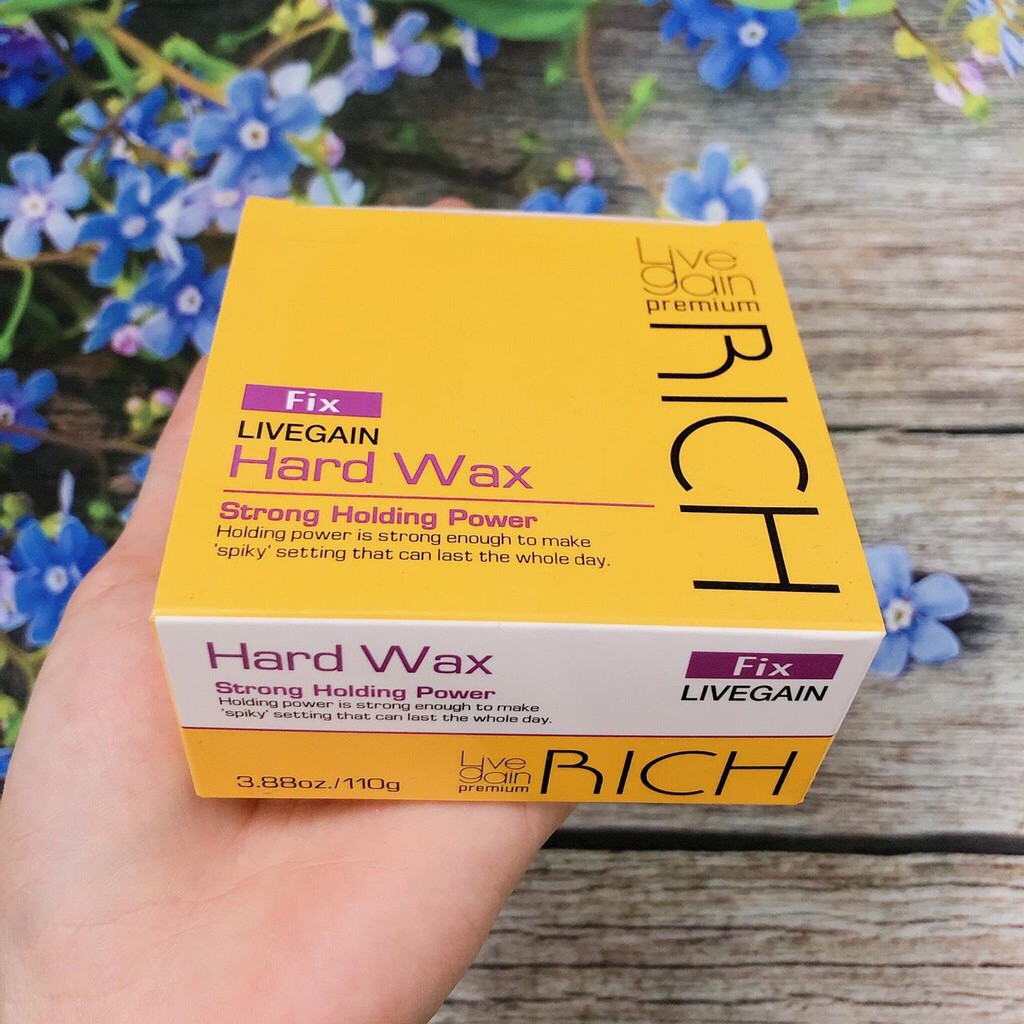 [Chính Hãng]💥💥Sáp tạo kiểu tóc cứng Livegain  Premium Rich Hard Wax Fix 110g