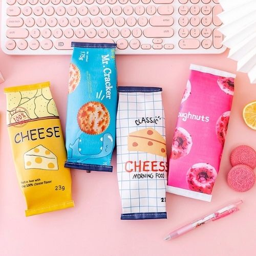 Túi đựng bút , hộp bút cute Chimi HT041 thiết kế kiểu dáng gói đồ ăn nhanh nhiều mẫu lựa chọn