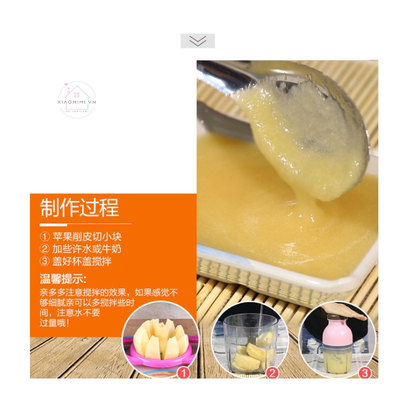 Máy xay mini thịt đa năng sinh tố nhựa osaka Xiaomimi PVN17591