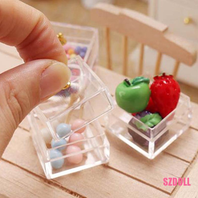 Lọ Thủy Tinh Đựng Kẹo Mini Hình Gấu Thạch Mini Dễ Thương Cho Nhà Búp Bê DOM