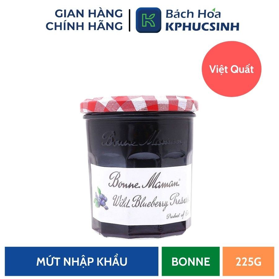 Mứt Quả Việt Quất Hiệu Bonne Maman 225G KPHUCSINH - Hàng Chính Hãng