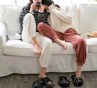 Quần nỉ lông nữ siêu ấm